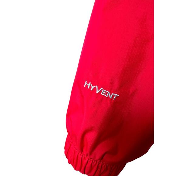 The North Face Pink Hyvent Jacket Hooded Waterproof Wind Protection Size M - Picture 6 of 11